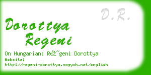 dorottya regeni business card